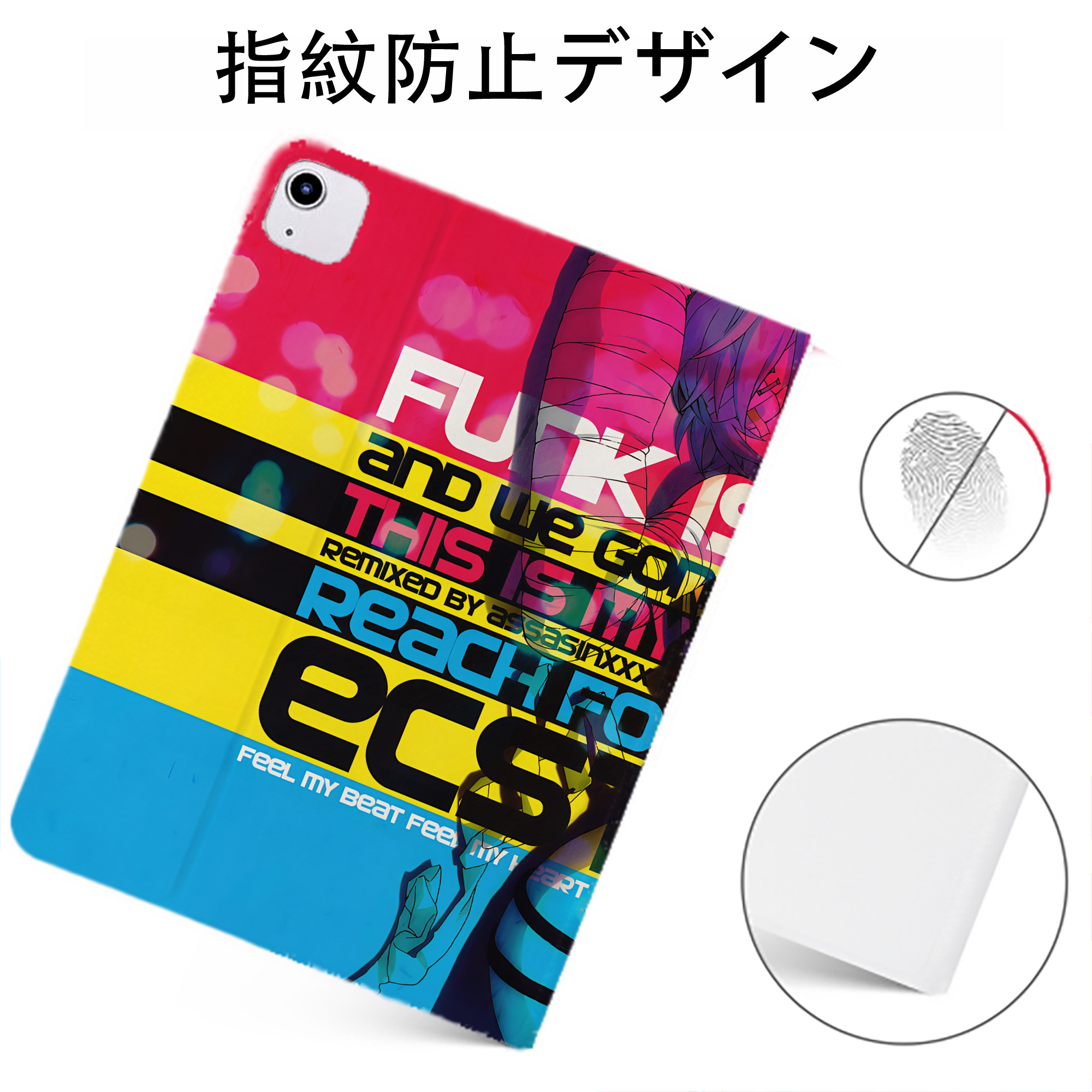 （画像用） EVA 新世紀エヴァンゲリオン IPadケース ペンホルダー付き ブックスタイルデザイン